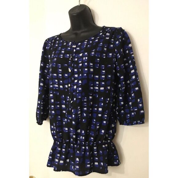 NEW YORK & COMPANY Blouse Top Waist SZ XS X-Small - Picture 3 of 8